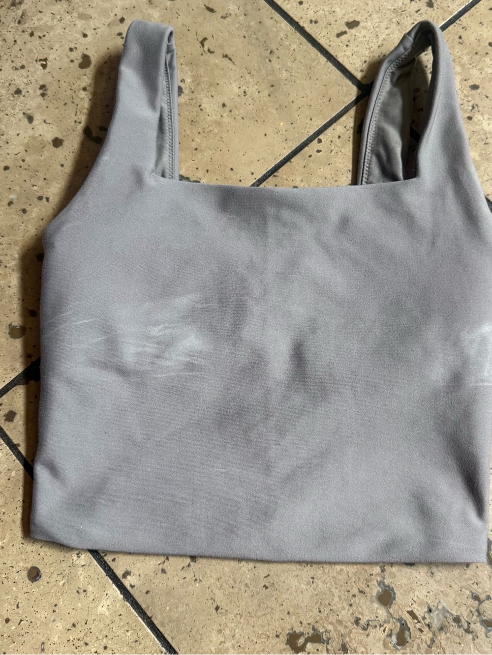 💜Women's Square-Neck Sports Bra - Gray